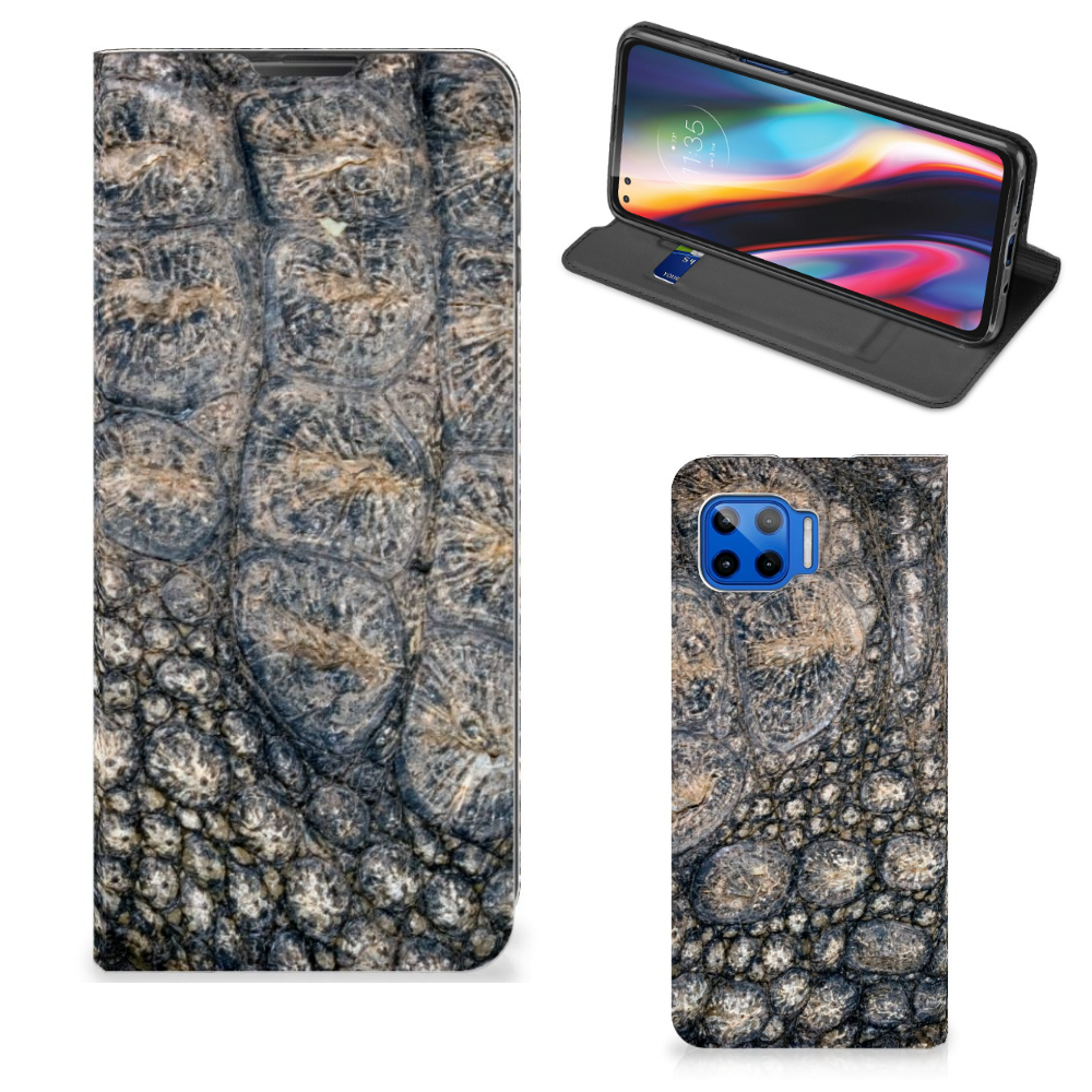Motorola Moto G 5G Plus Hoesje maken Krokodillenprint - B2C Telecom