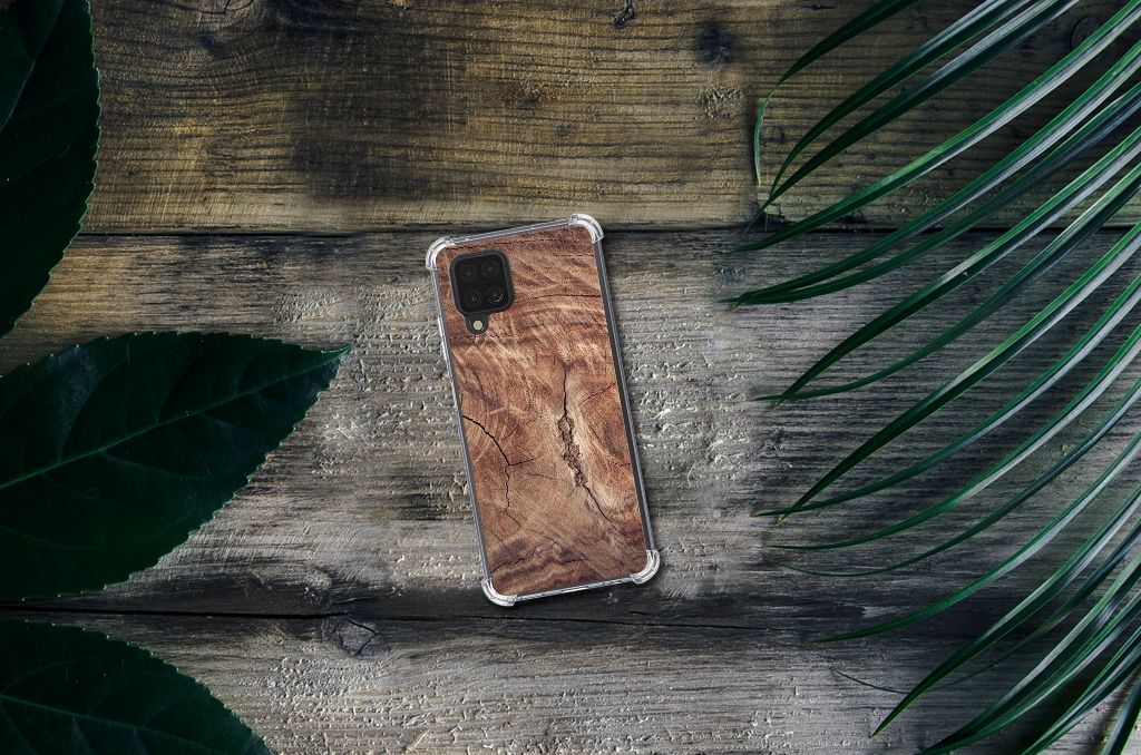 Samsung Galaxy A12 Stevig Telefoonhoesje Tree Trunk - B2C Telecom