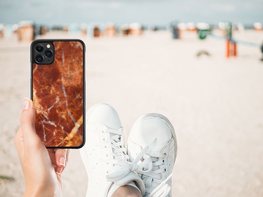 Apple iPhone 11 Pro Max Gripcase Marmer Bruin B2C Telecom