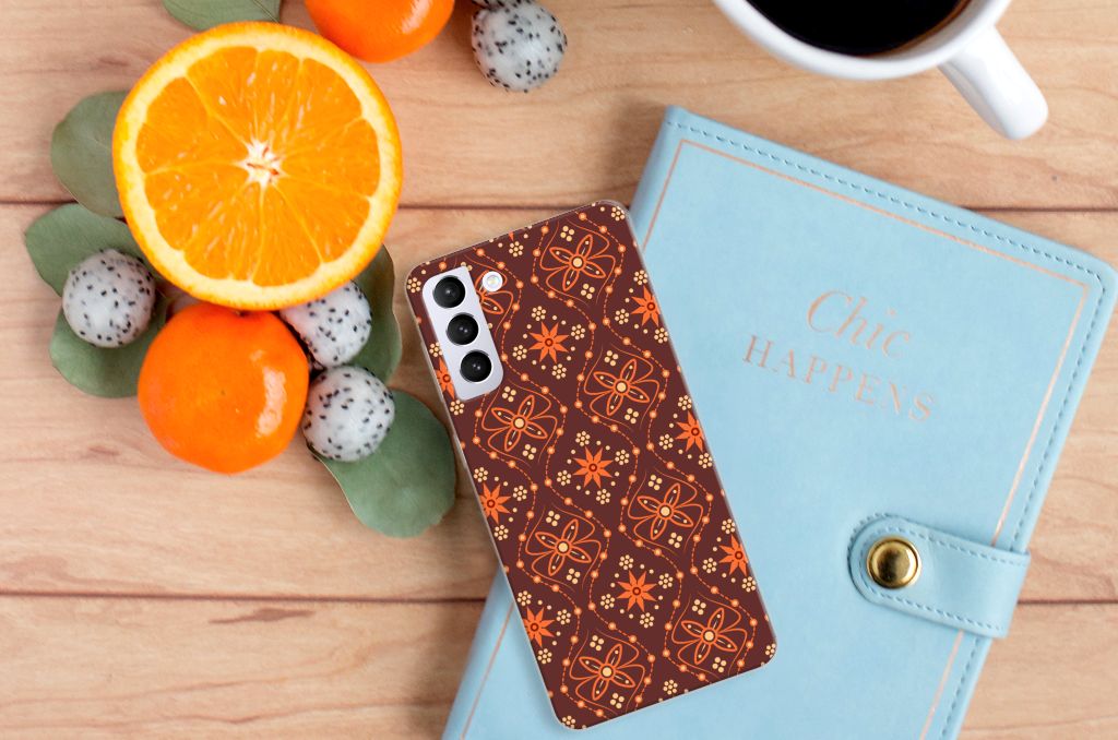 Samsung Galaxy S21 Plus TPU bumper Batik Brown