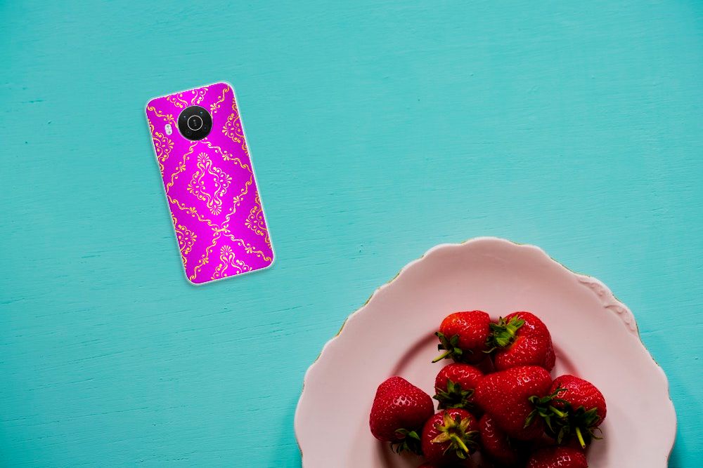 Siliconen Hoesje Nokia X10 | X20 Barok Roze B2C Telecom
