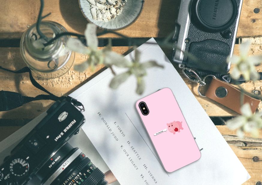 Apple iPhone X | Xs Telefoonhoesje met Naam Pig Mud