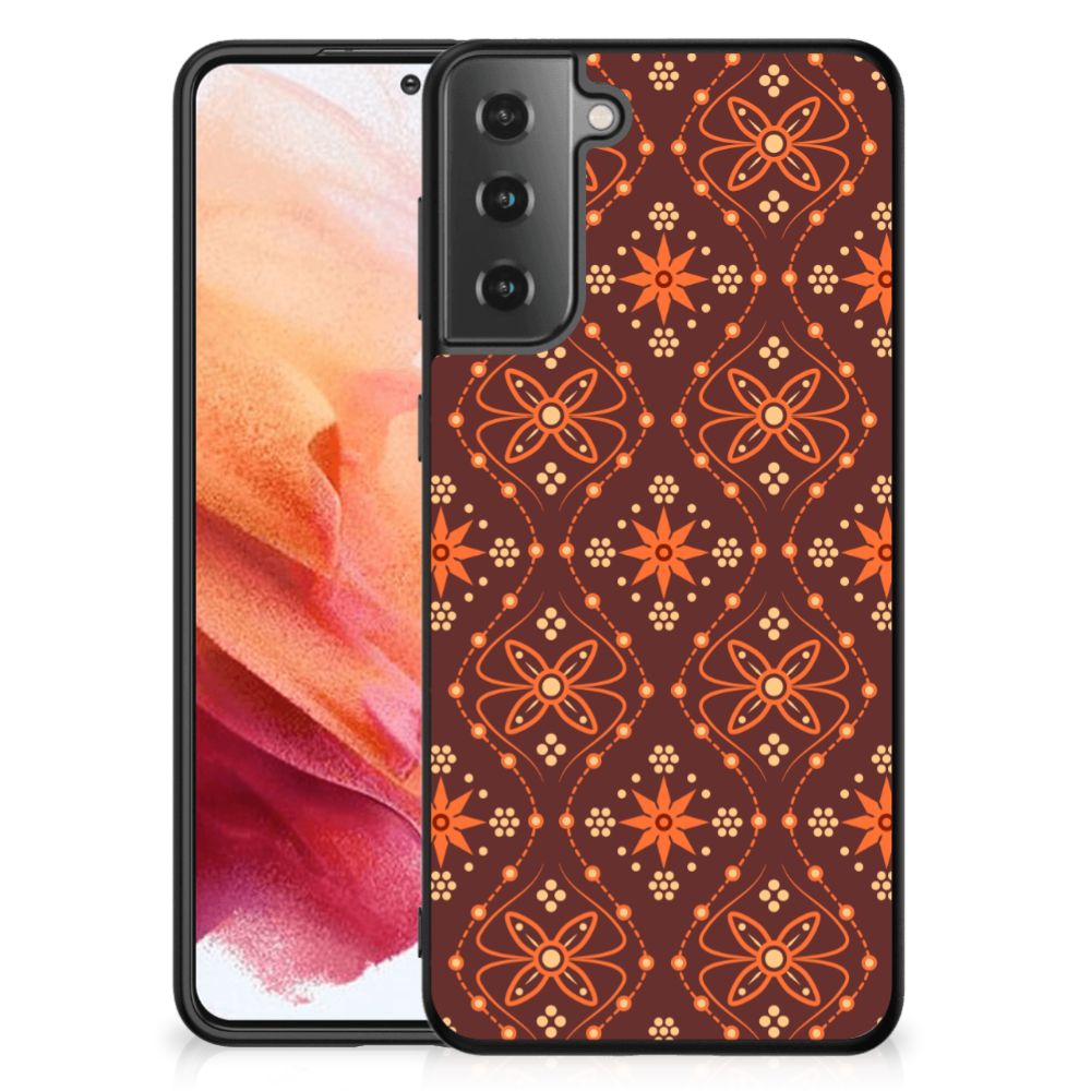 Samsung Galaxy S21 Back Case Batik Brown