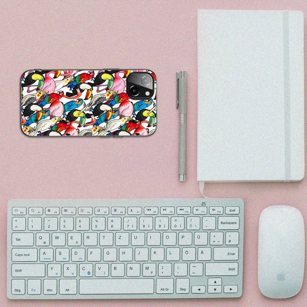 iPhone 14 Plus Dierenprint Telefoonhoesje Birds B2C Telecom