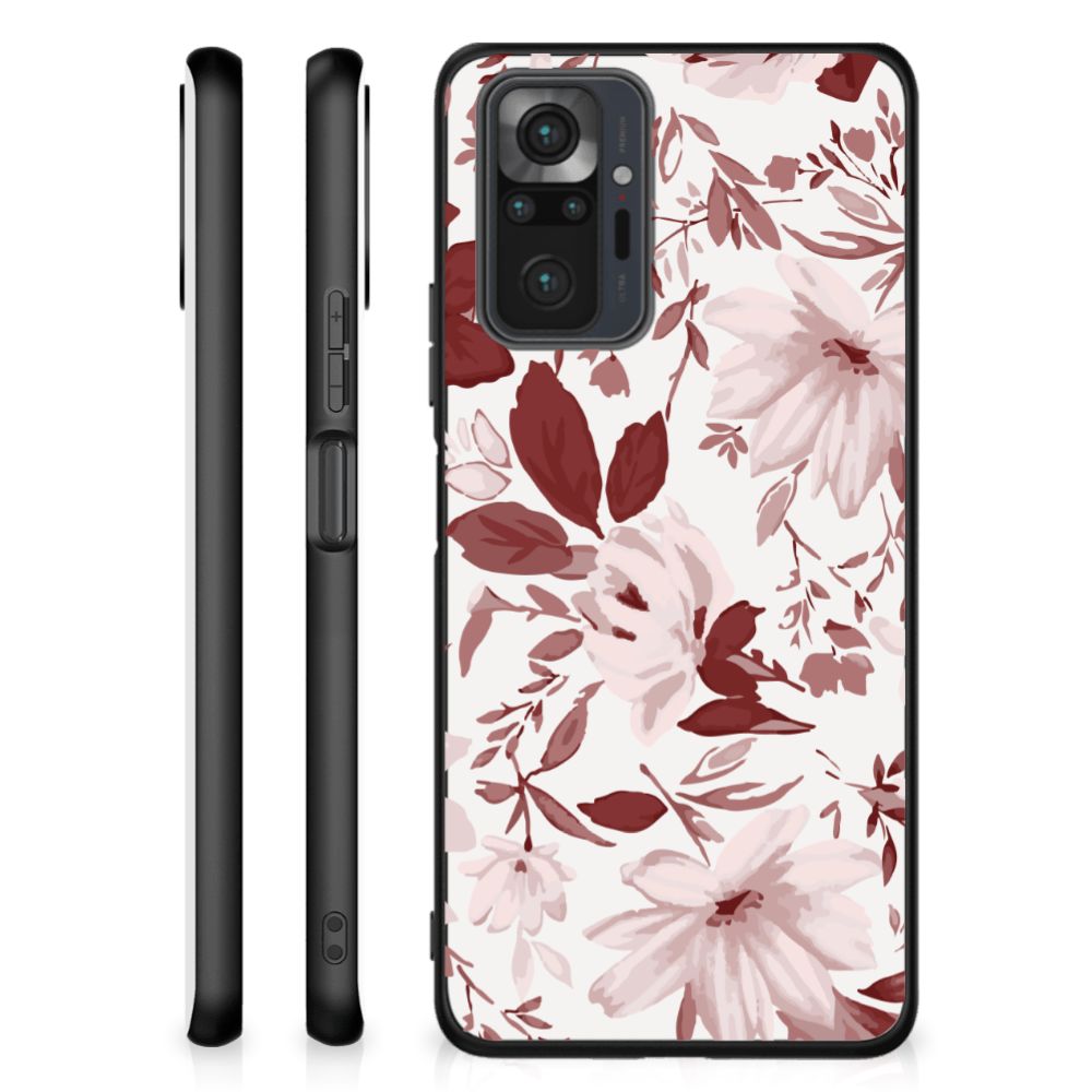 Kleurrijke Telefoonhoesje Xiaomi Redmi Note 10 Pro Watercolor Flowers B2C Telecom
