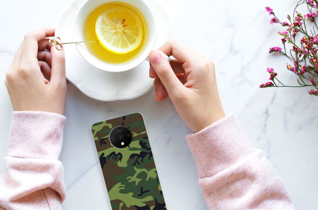 OnePlus 7T TPU bumper Army Dark