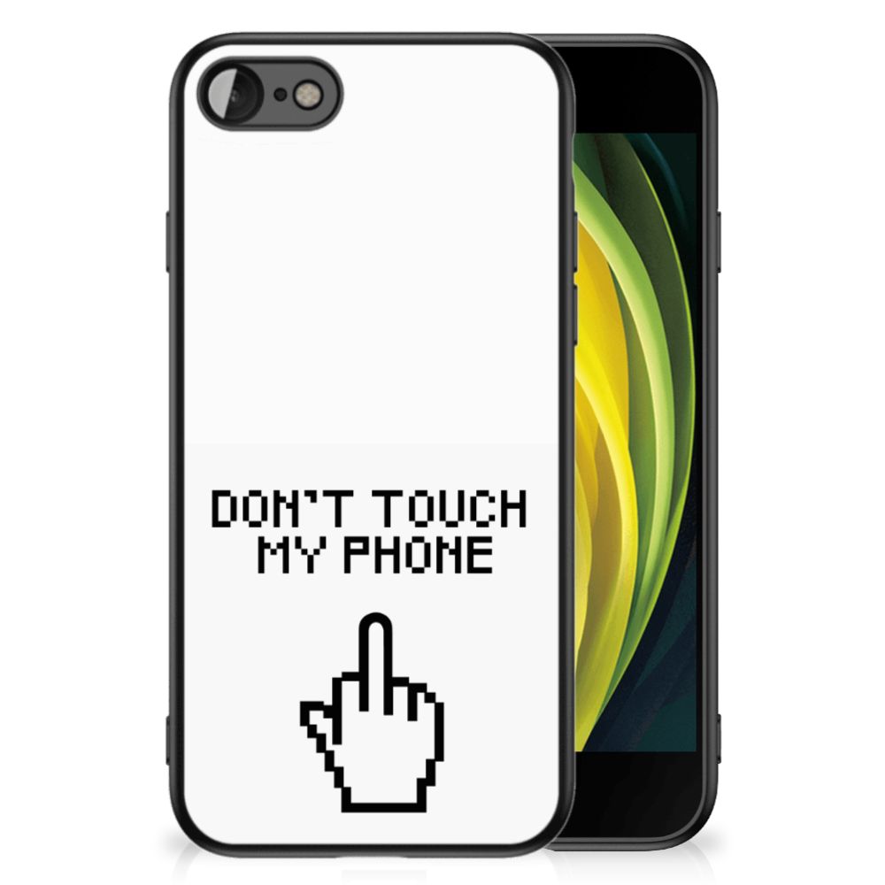iPhone SE 2022 | SE 2020 | 7/8 Telefoon Hoesje Finger Don't Touch My Phone met opvallend design en bescherming