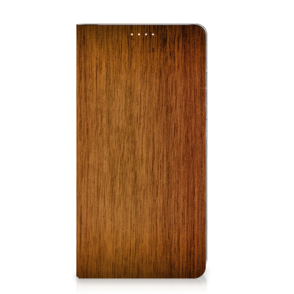 Samsung Galaxy S23 Plus Book Wallet Case Donker Hout - B2C Telecom