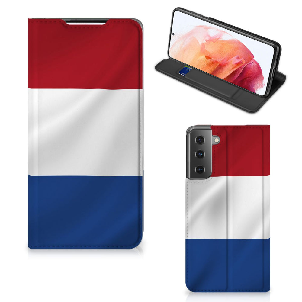 Samsung Galaxy S21 Standcase Nederlandse Vlag