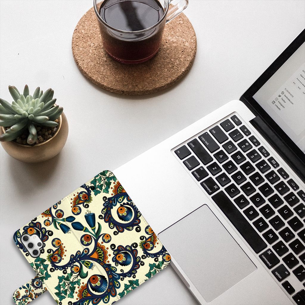 Wallet Case Samsung Galaxy A32 5G Barok Flower
