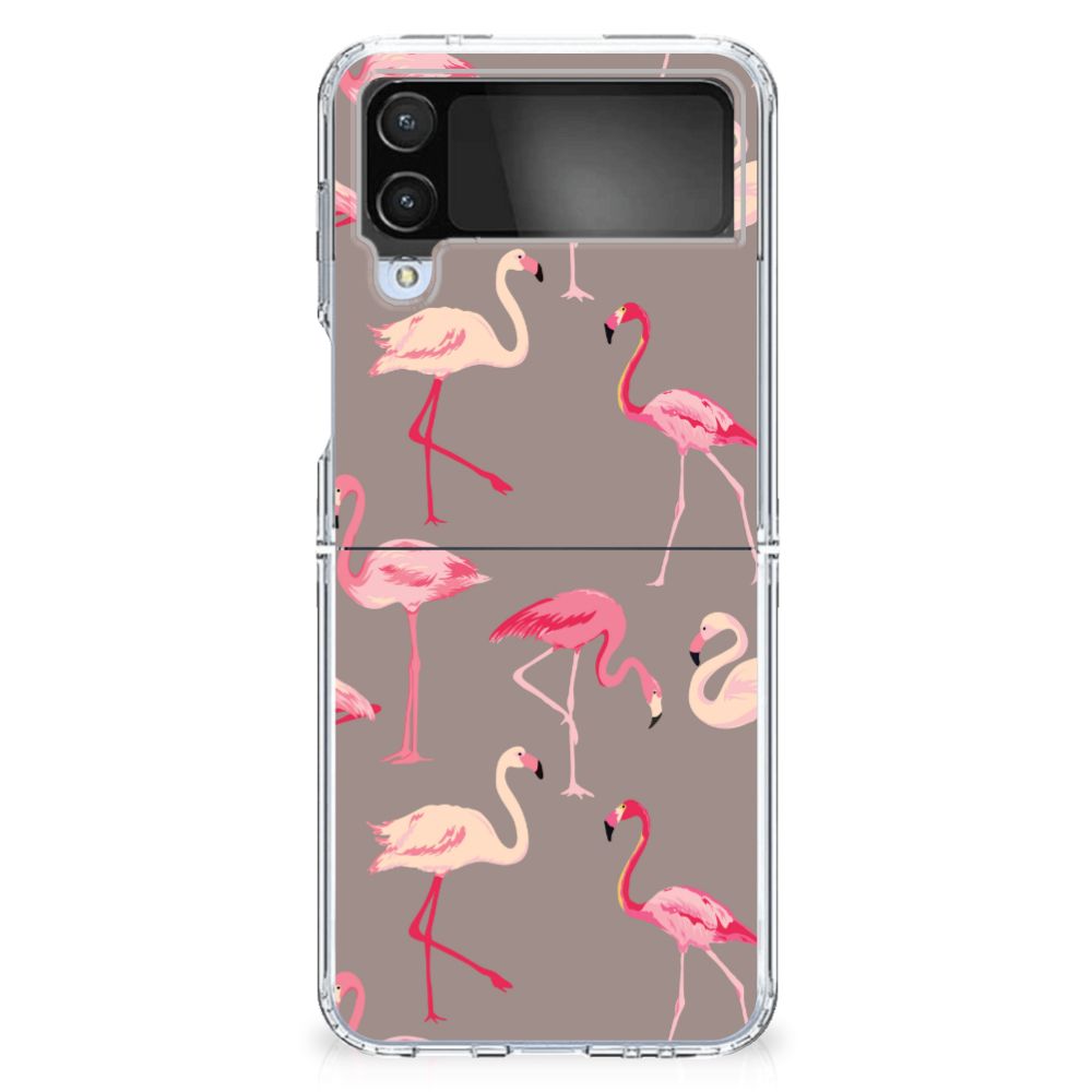 Samsung Galaxy Z Flip 4 TPU Hoesje Flamingo