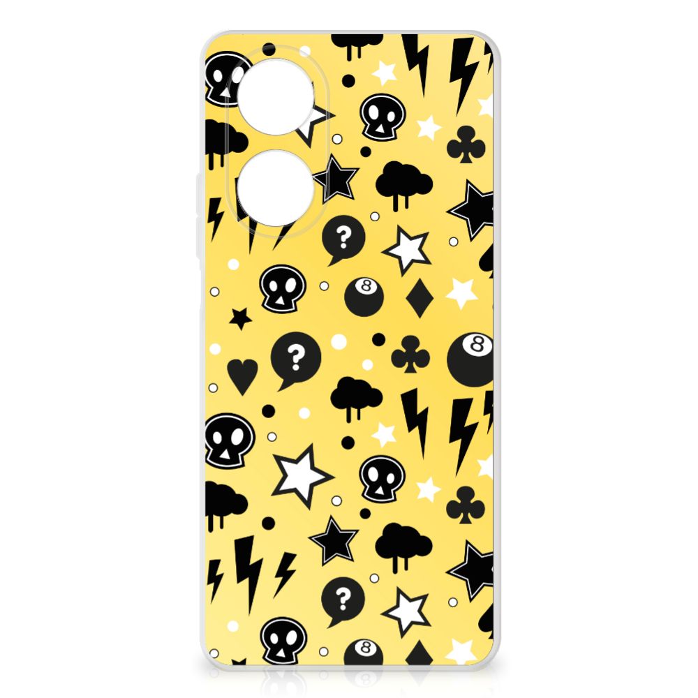 Silicone Back Case OPPO A58 4G Punk Geel