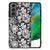 Samsung Galaxy S21FE Bloemen Hoesje Black Flowers