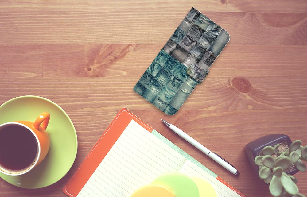 Wallet Case met Pasjes Motorola Moto G60s Spijkerbroeken