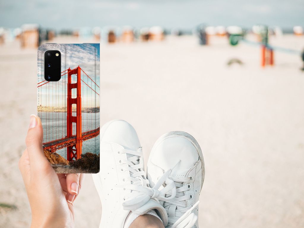 Samsung Galaxy S20 Book Cover Golden Gate Bridge - B2C Telecom