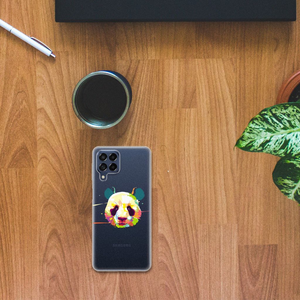 Samsung Galaxy M53 Telefoonhoesje met Naam Panda Color B2C Telecom