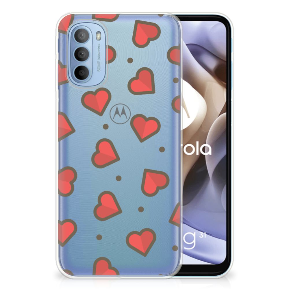 Motorola Moto G31 | G41 TPU bumper Hearts B2C Telecom