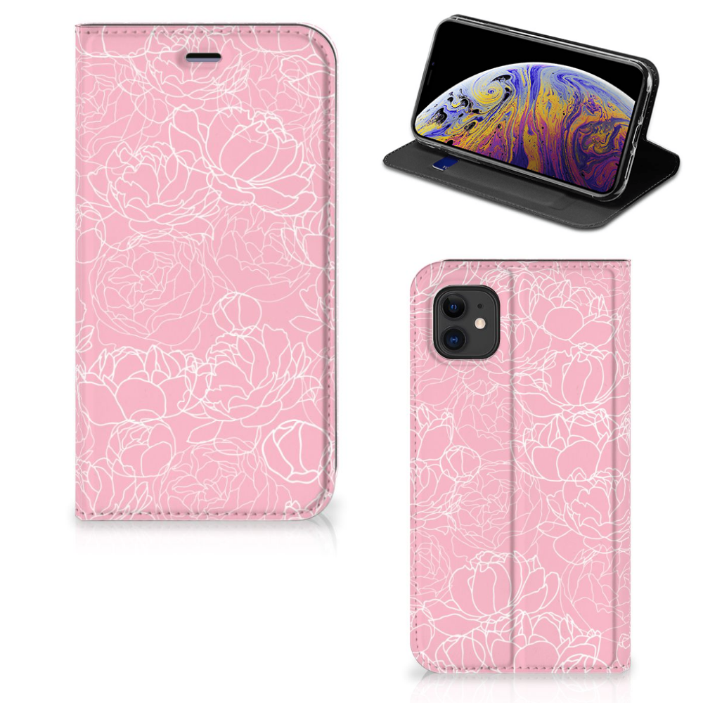 Apple iPhone 11 Smart Cover White Flowers