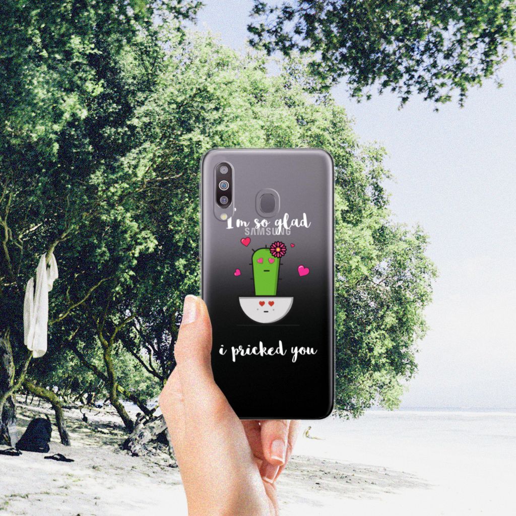 Samsung Galaxy M30 Telefoonhoesje met Naam Cactus Glad