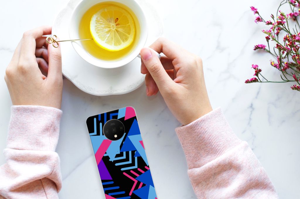 OnePlus 7T TPU Hoesje Funky Triangle