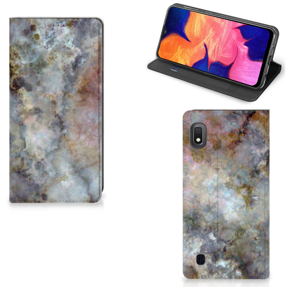 Samsung Galaxy A10 Standcase Marmer Grijs