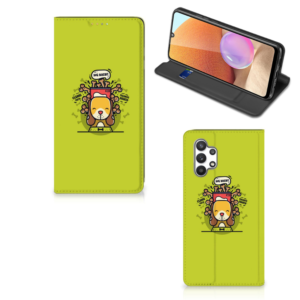 Samsung Galaxy A32 4G | A32 5G Enterprise Editie Magnet Case Doggy Biscuit - B2C Telecom