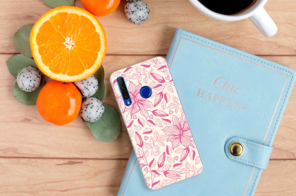 Honor 20 Lite TPU Case Pink Flowers