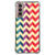 Samsung Galaxy S21 Plus Doorzichtige Silicone Hoesje Zigzag Multi Color B2C Telecom