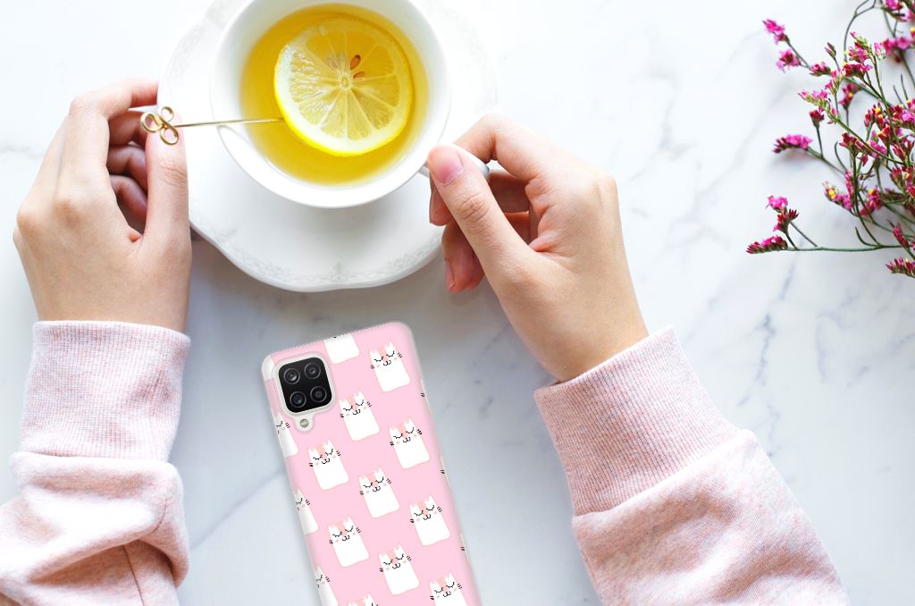 Samsung Galaxy A12 TPU Hoesje Sleeping Cats B2C Telecom