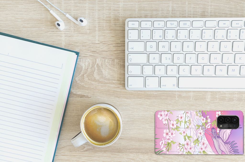 OPPO A54 5G | A74 5G | A93 5G Hoesje maken Bird Flying - B2C Telecom