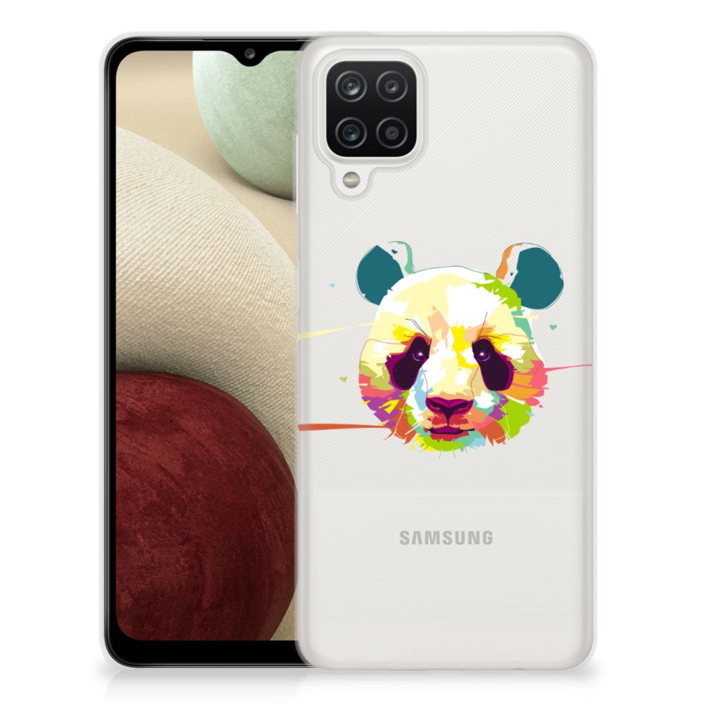 Samsung Galaxy A12 Telefoonhoesje met Naam Panda Color B2C Telecom