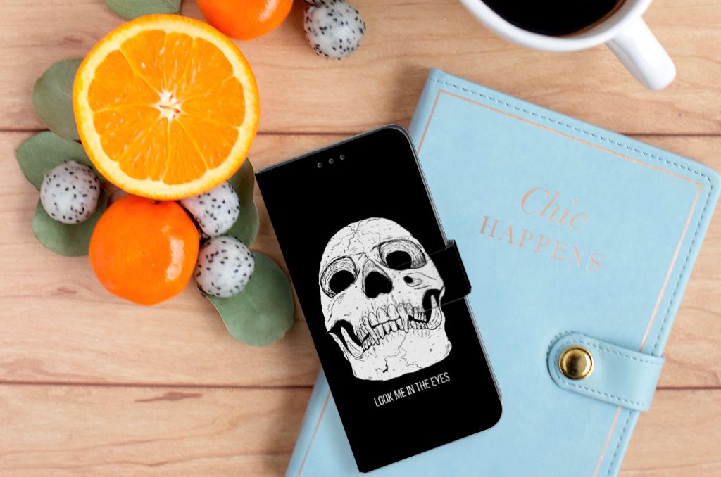 Telefoonhoesje met Naam OPPO A91 | Reno3 Skull Eyes