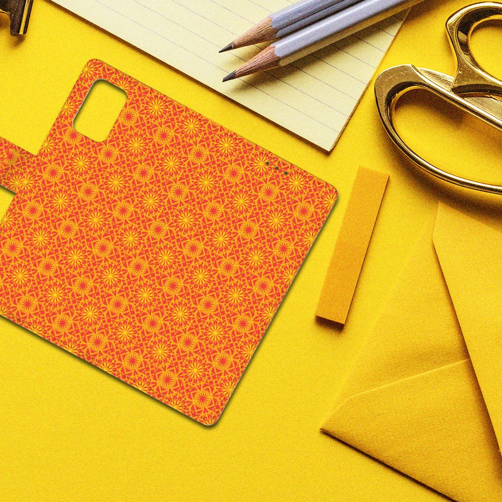 Samsung Galaxy A02s | M02s Telefoon Hoesje Batik Oranje