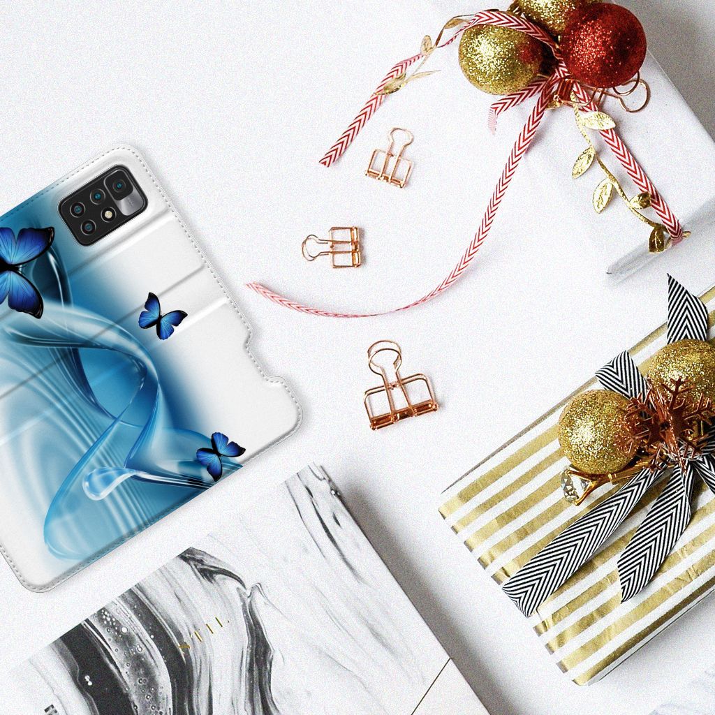 Xiaomi Redmi 10 Hoesje maken Vlinders - B2C Telecom