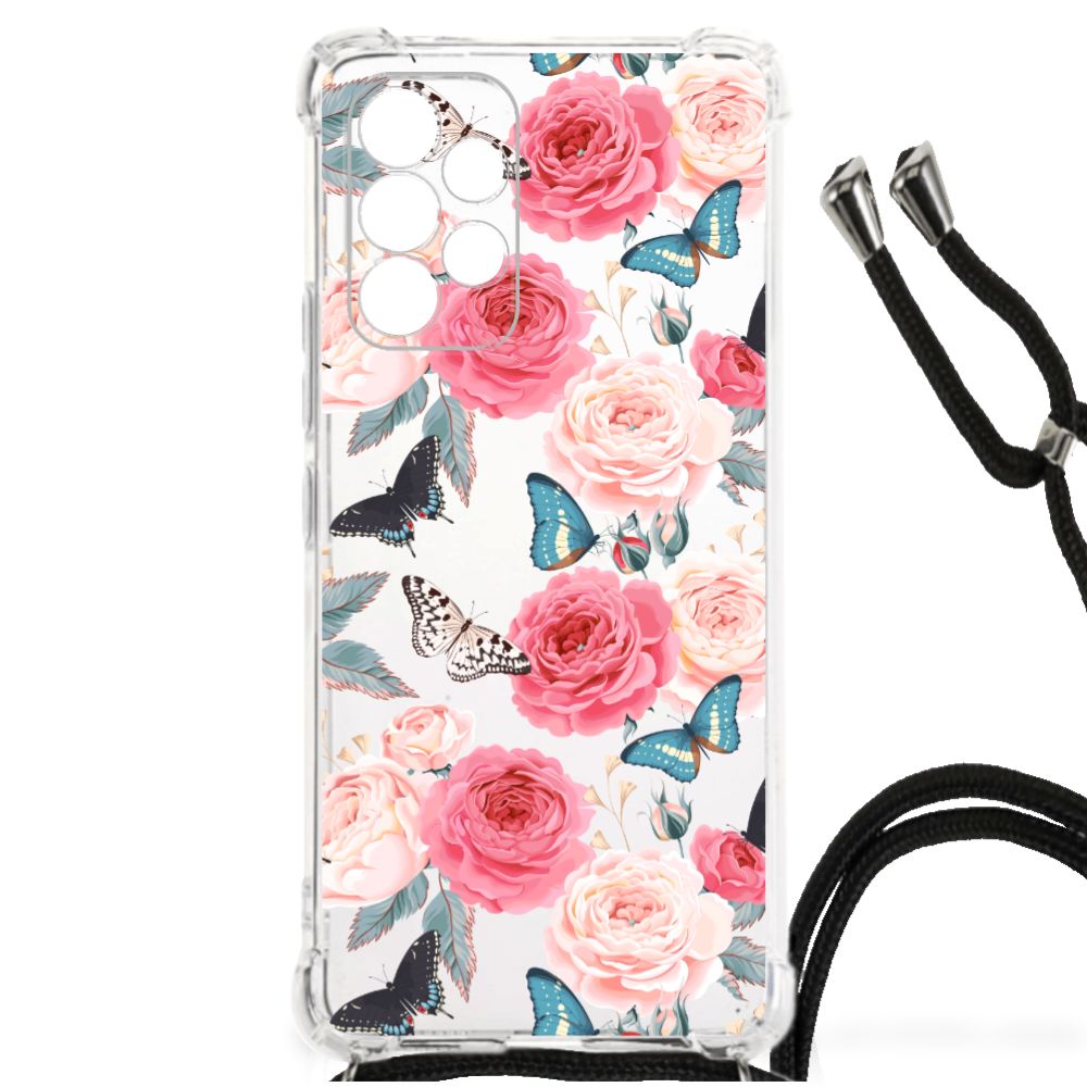 Samsung Galaxy A53 Case Butterfly Roses