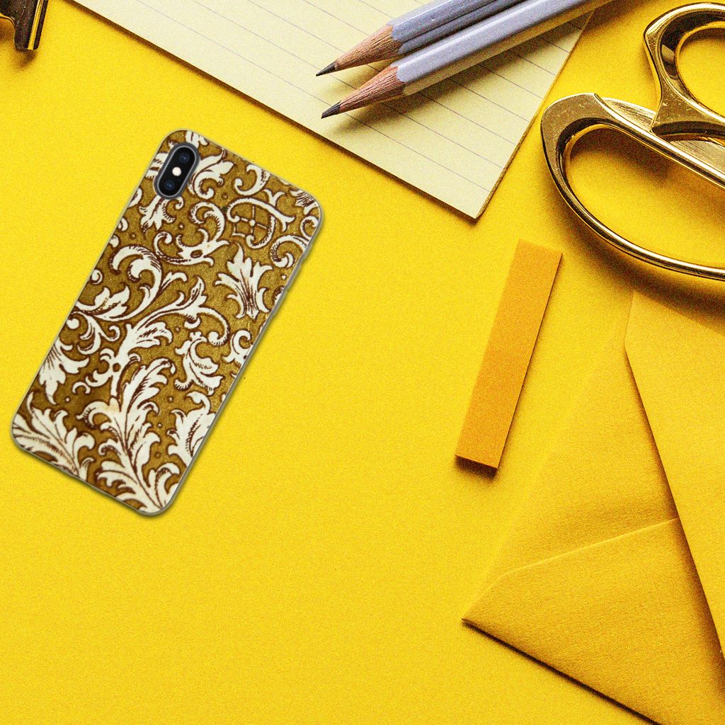 Siliconen Hoesje Apple iPhone Xs Max Barok Goud