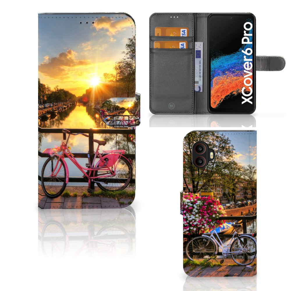 Samsung Galaxy Xcover 6 Pro Flip Cover Amsterdamse Grachten