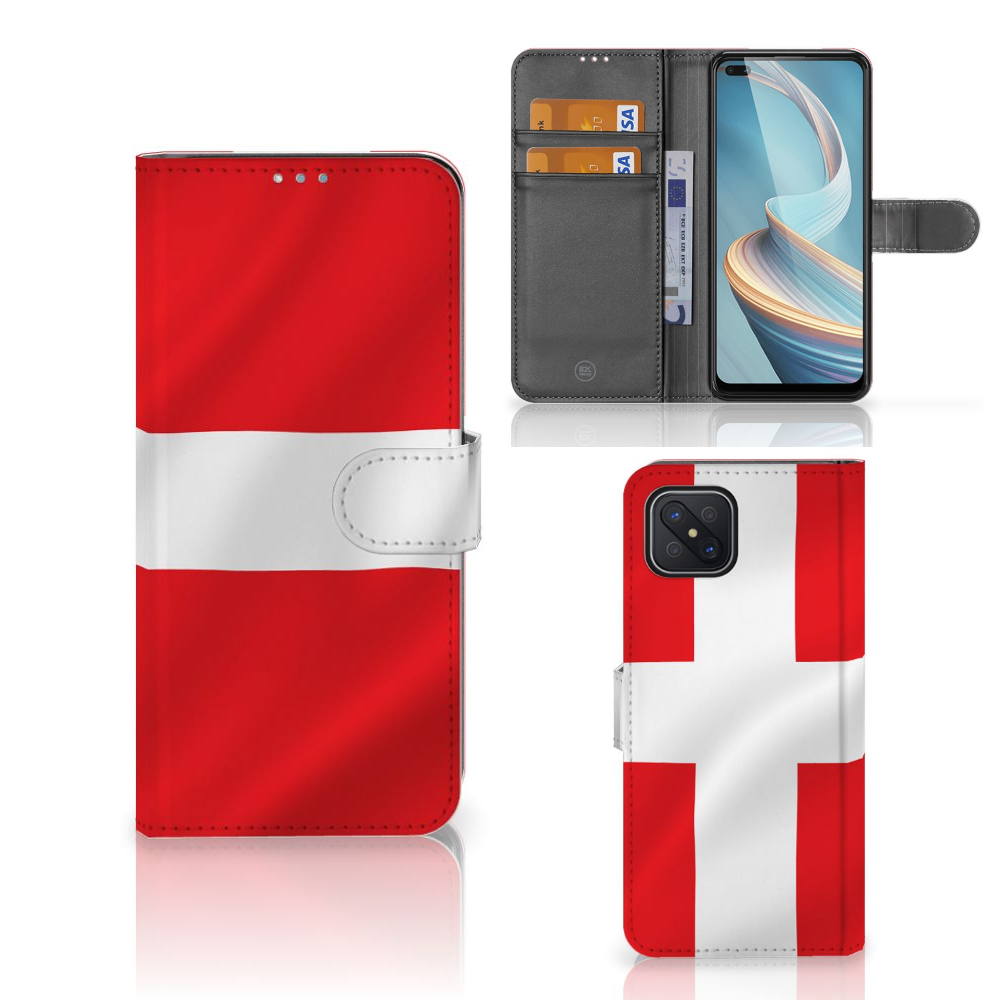 OPPO Reno4 Z Bookstyle Case Denemarken