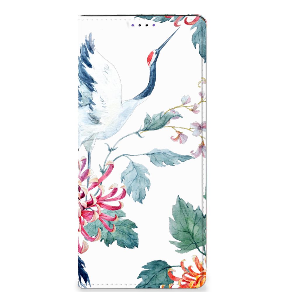Samsung Galaxy A22 5G Hoesje maken Bird Flowers - B2C Telecom