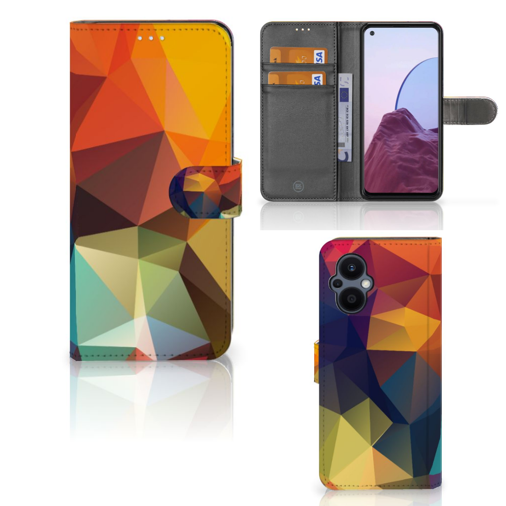 OPPO Reno 8 Lite | OnePlus Nord N20 Book Case Polygon Color