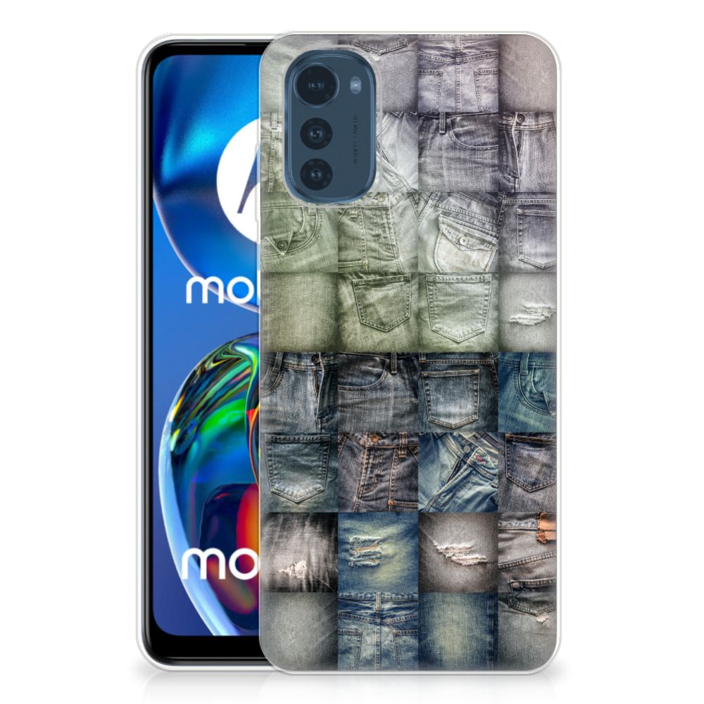 Silicone Back Cover Motorola Moto E32/E32s Spijkerbroeken B2C Telecom