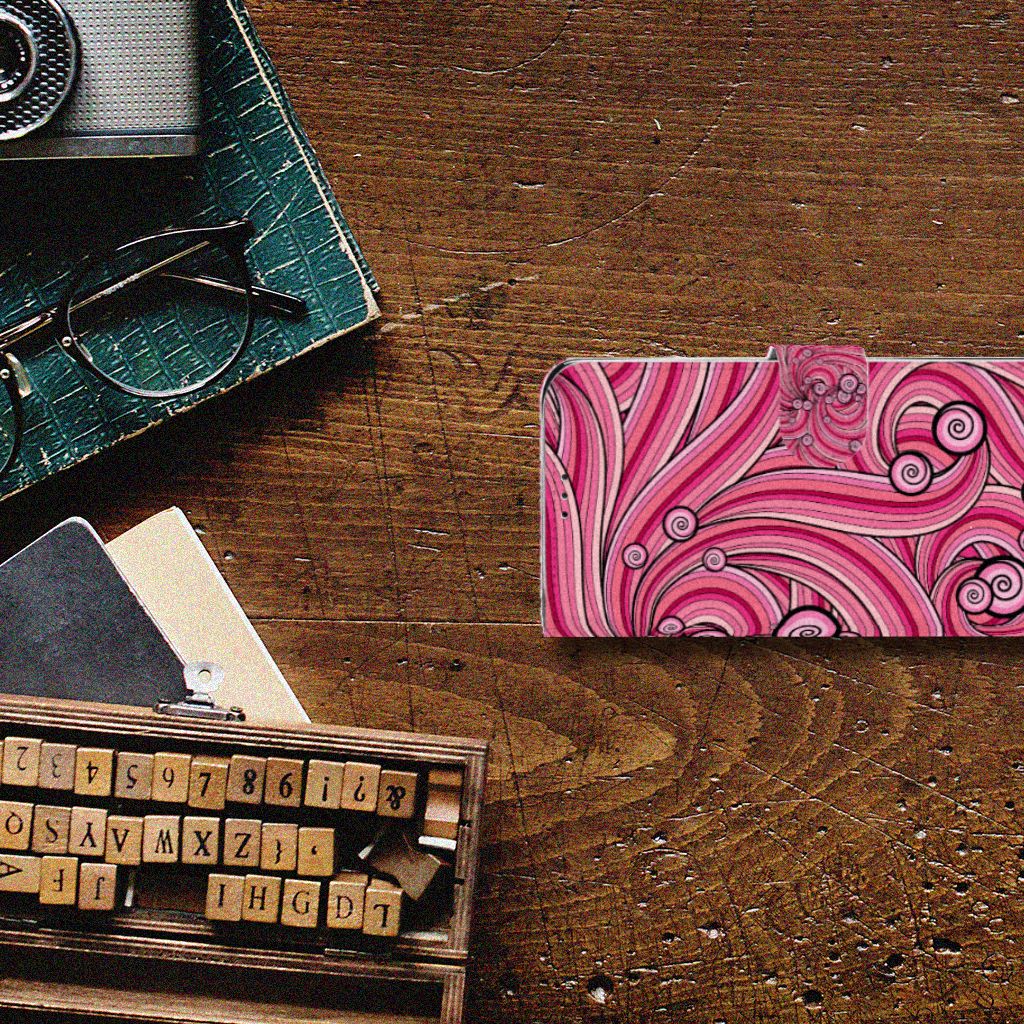 Motorola Moto G7 Power Hoesje Swirl Pink