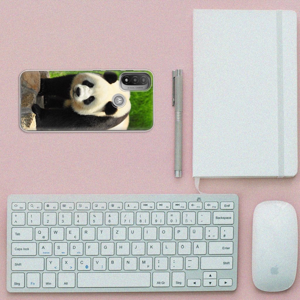 Motorola Moto E20 | E40 TPU Hoesje Panda B2C Telecom