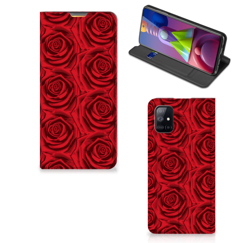 Samsung Galaxy M51 Smart Cover Red Roses - B2C Telecom