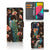 Samsung Galaxy M53 Telefoonhoesje met Pasjes Pauw met Bloemen