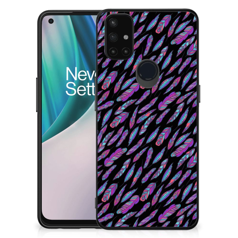 OnePlus Nord N10 5G Back Case Feathers Color