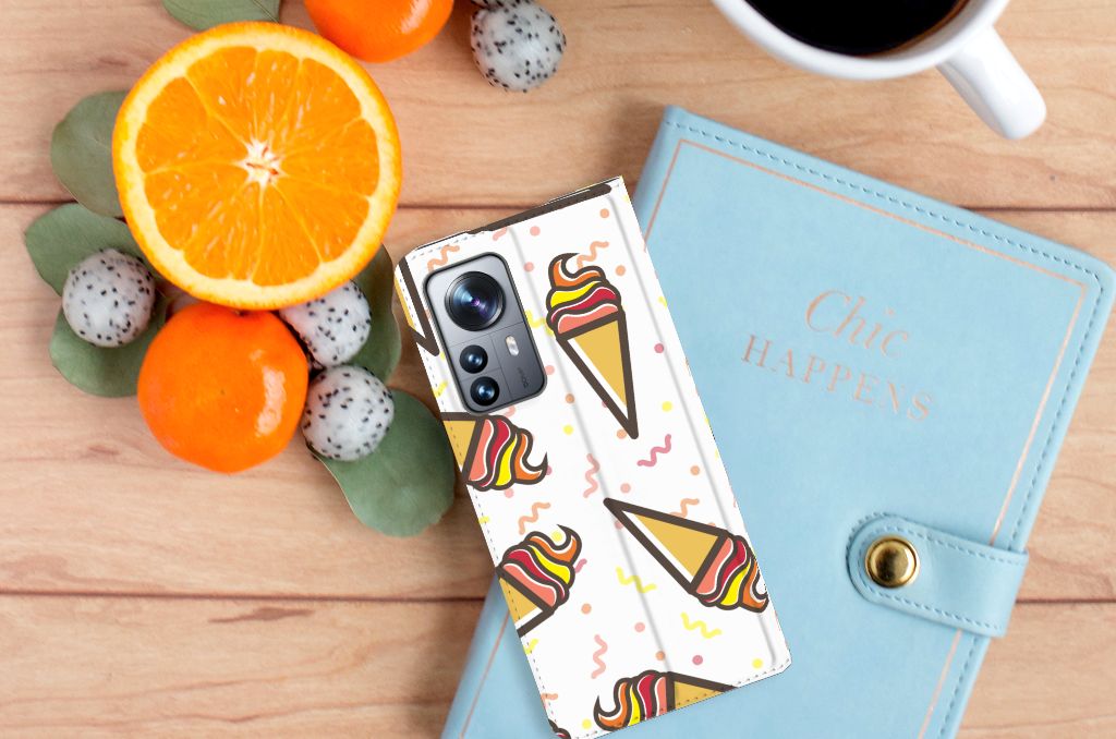 Xiaomi 12 Pro Flip Style Cover Icecream - B2C Telecom