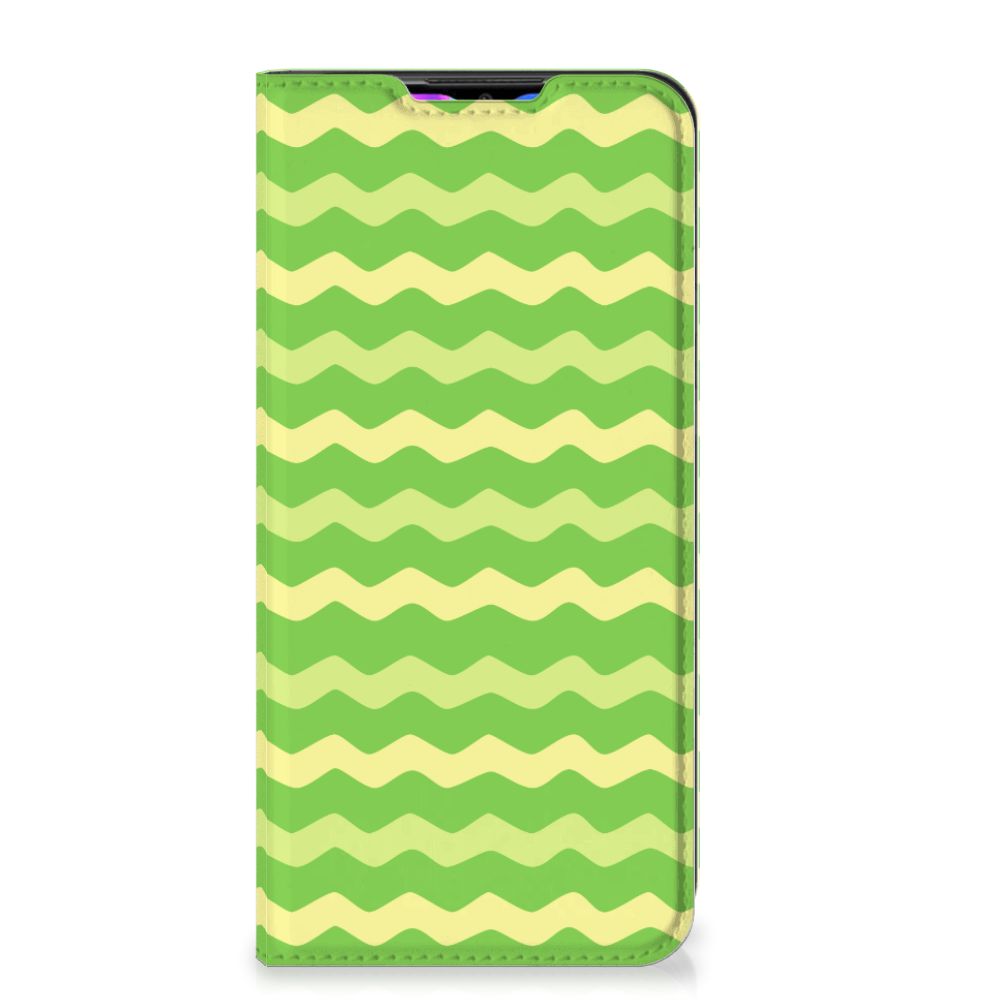 Xiaomi Redmi 9 Hoesje met Magneet Waves Green - B2C Telecom