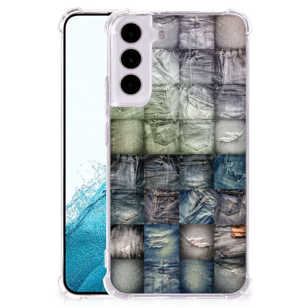Anti Shock Bumper Case Samsung Galaxy S22 Spijkerbroeken