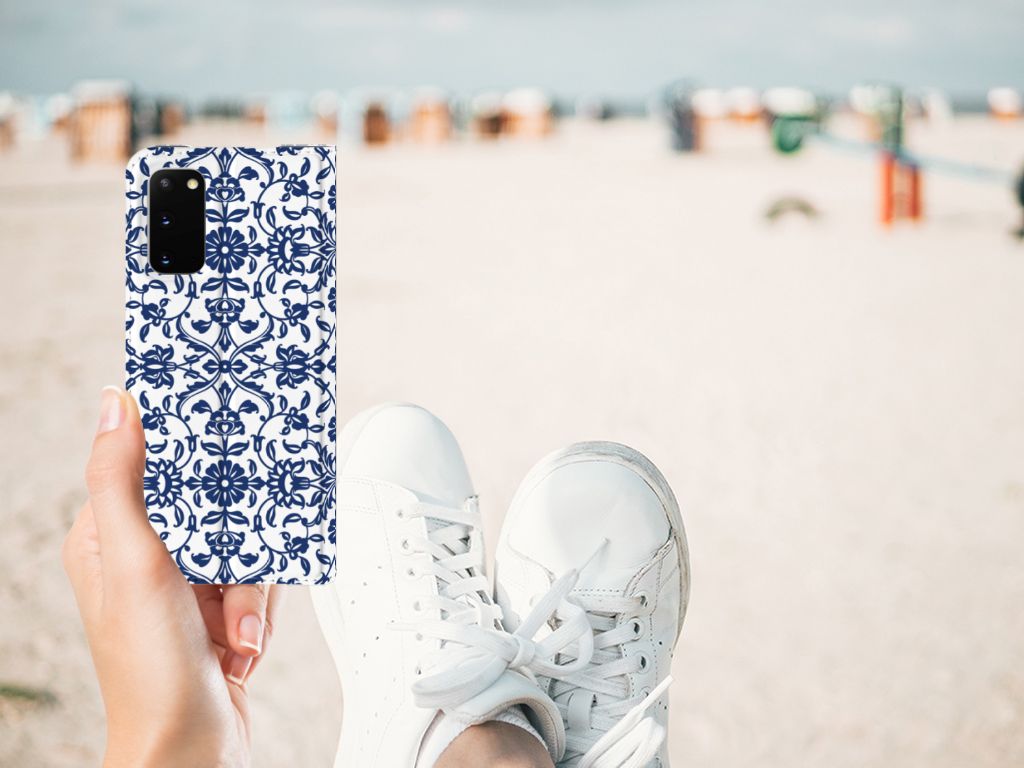 Samsung Galaxy S20 Smart Cover Flower Blue - B2C Telecom